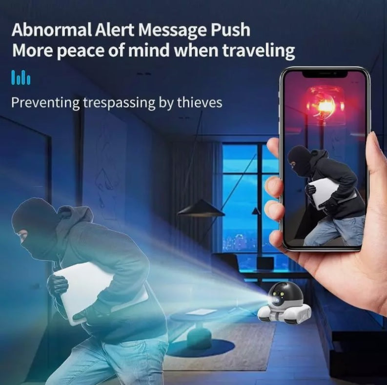 Smart Movable 2MP Dual Lens Dual Screen Pet Cat Action Robot